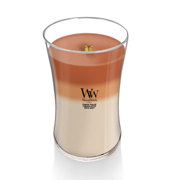 WoodWick Large Trilogy Hourglass Candle - Pumpkin Gourmand Trilogy