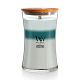 WoodWick Large Trilogy Hourglass Candle - Icy Woodland Trilogy