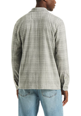 Nautica Mens Plaid Knit Button-Up Long Sleeve Shirt