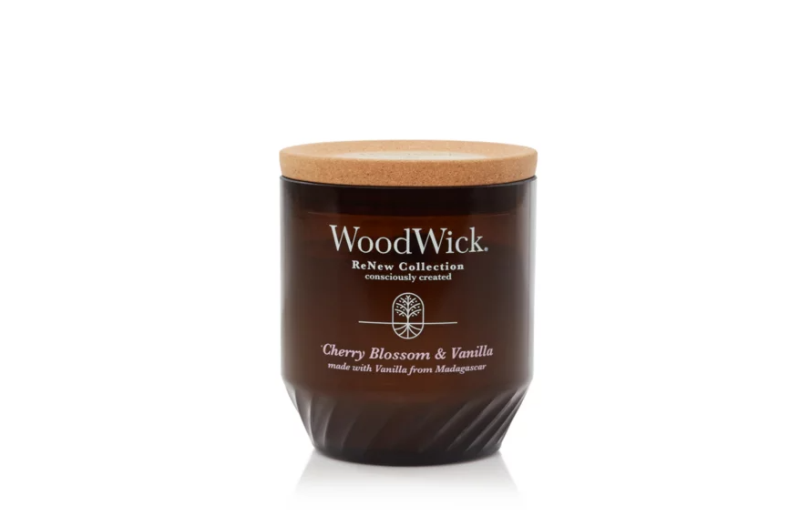 WoodWick Medium ReNew Candle - Cherry Blossom & Vanilla