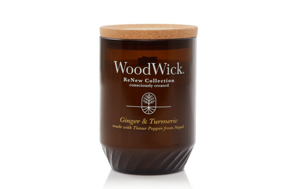 WoodWick Large ReNew Candle - Ginger & Turmeric