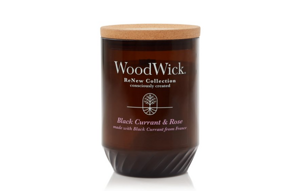 WoodWick Large ReNew Candle - Black Currant & Rose