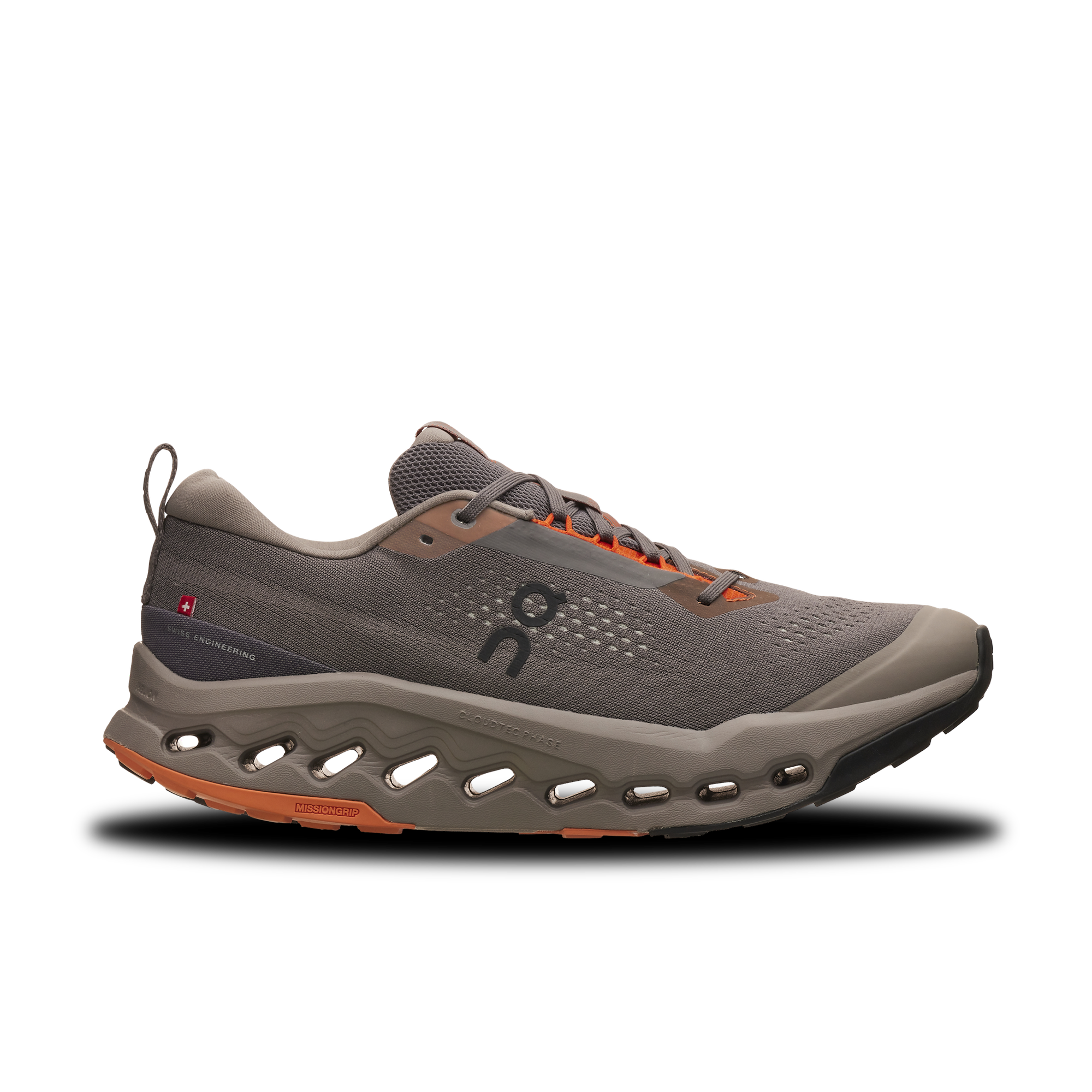 On Mens Cloudsurfer Trail 2 Running Shoes