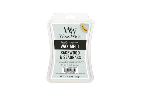 WoodWick Wax Melt - Sagewood & Seagrass