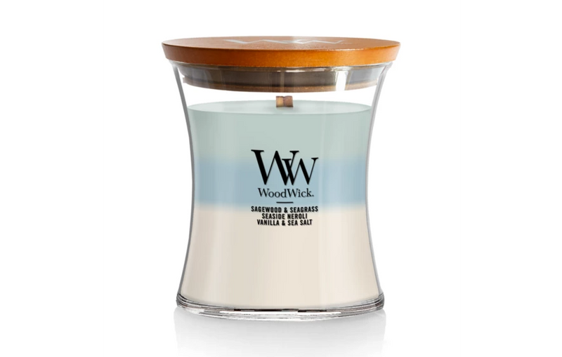 WoodWick Medium Hourglass Candle - Oceanic Trilogy