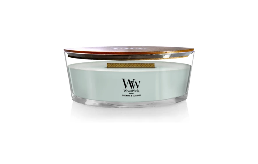 WoodWick Ellipse Candle - SSagewood & Seagrass