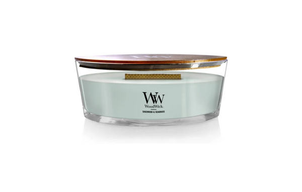 WoodWick Ellipse Candle - SSagewood & Seagrass