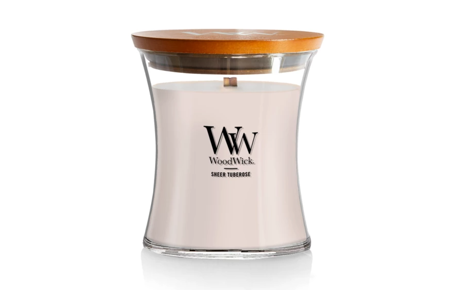 WoodWick Medium Hourglass Candle - Sheer Tuberose