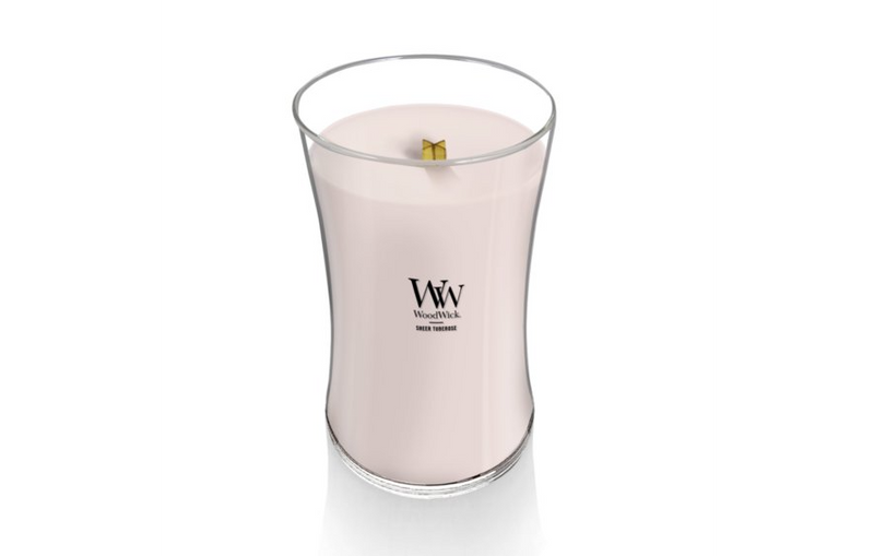 WoodWick Large Hourglass Candle - Sheer Tuberose