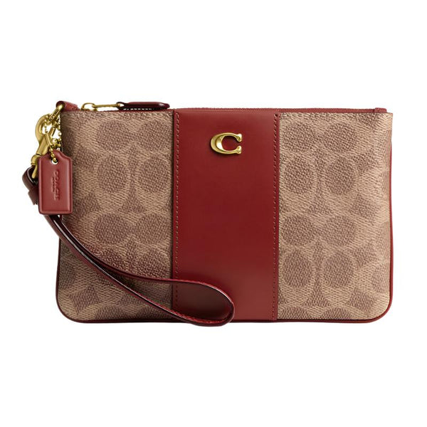 Coach Signature Canvas Small Wristlet