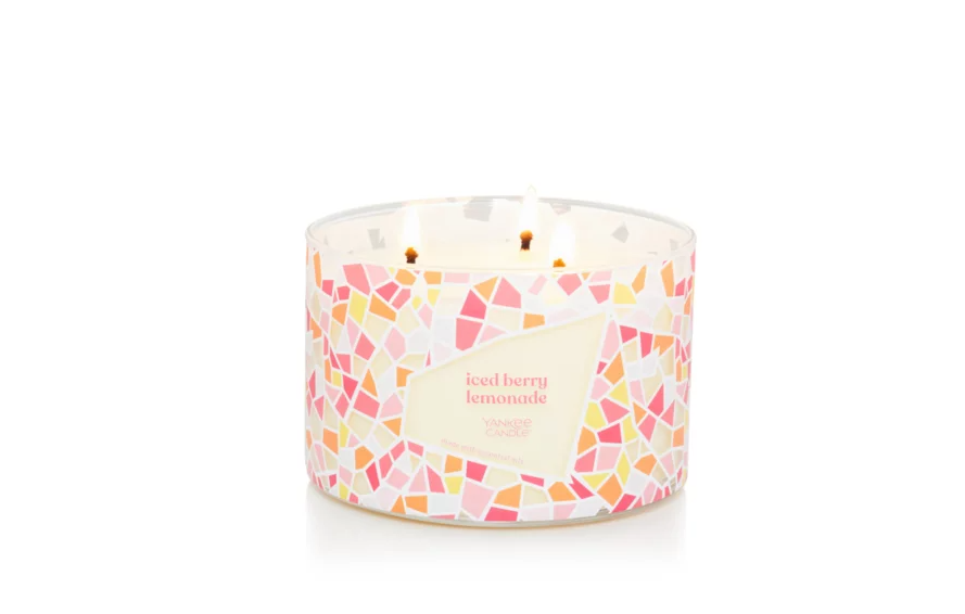 Yankee Candle Iced Berry Lemonade 3-Wick Candle