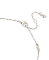 COACH Rhodium Signature C Lucite Short Pendant Necklace