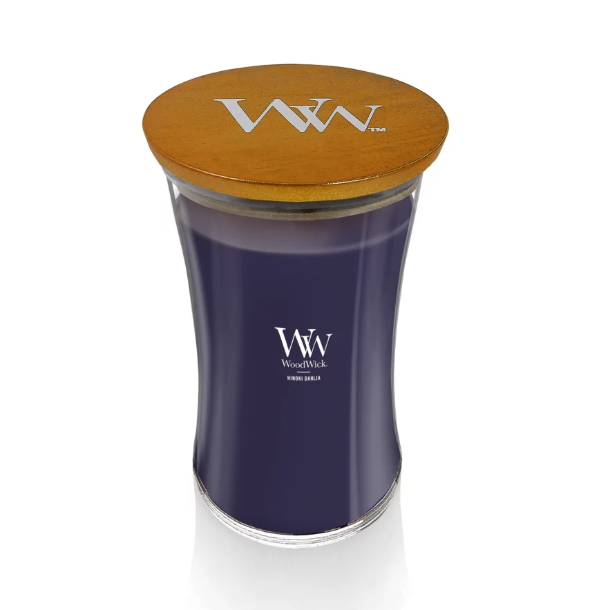 WoodWick Large Hourglass Candle - Hinoki Dahlia