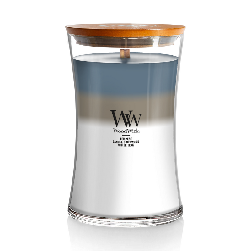 WoodWick Large Trilogy Hourglass Candle - Uncharted Waves