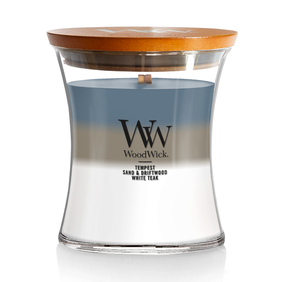 WoodWick Medium Trilogy Hourglass Candle - Uncharted Waters