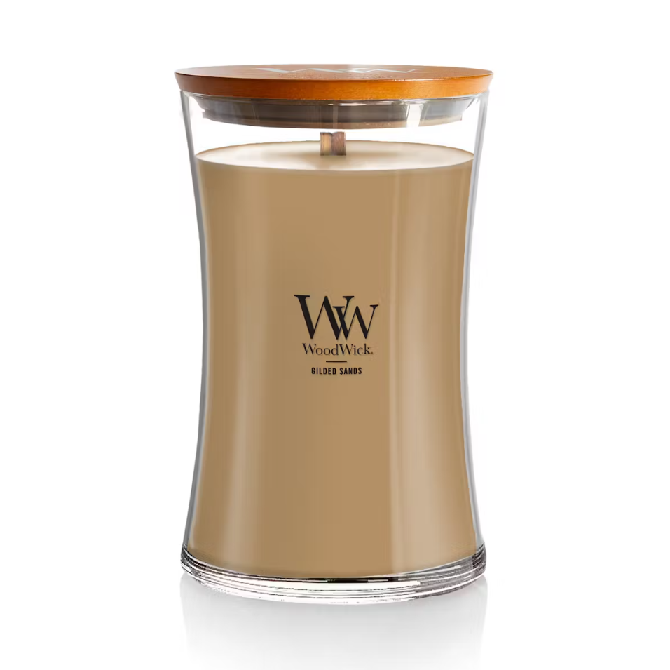 WoodWick Large Hourglass Candle - Gilded Sands