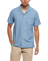 Brooks Brothers Mens Camp Collar Short Sleeve Button-Down Shirt