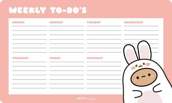 Denik Tayto Bunny Deskpad