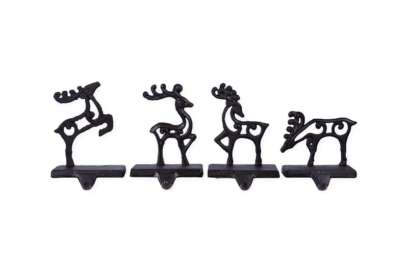 Transpac Metal Deer Stocking Holder