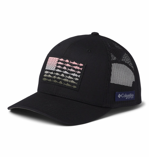 Columbia Mens PFG Fish Flag Mesh Snapback Cap