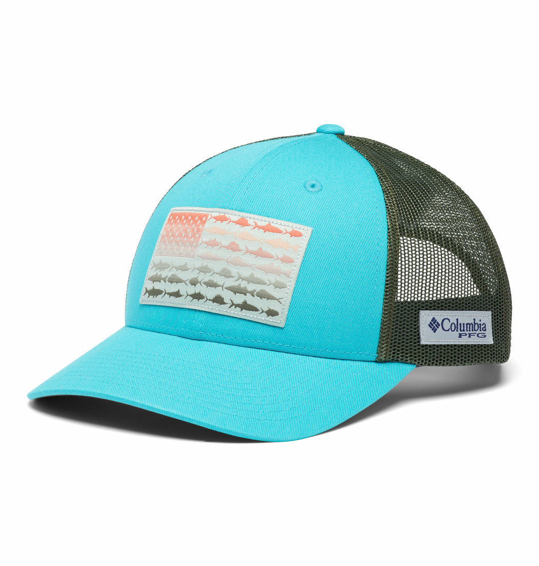 Columbia Mens PFG Fish Flag Mesh Snapback Cap