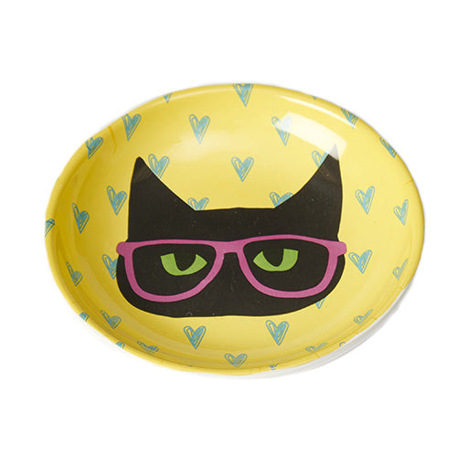 PetRageous Smart Kitty Stoneware Cat Saucer - 2.5 oz.