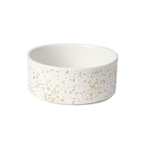 PetRageous Speckles Stoneware Dog Food Bowl