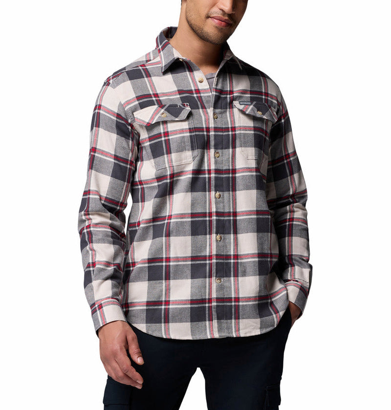 Columbia Mens Flare Gun Stretch Long Sleeve Flannel Shirt