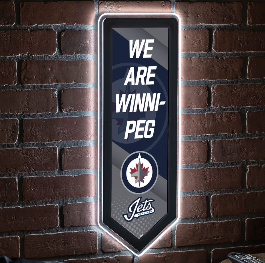 Evergreen Winnipeg Jets Pennant 9" x 23" LED Lighted Sign