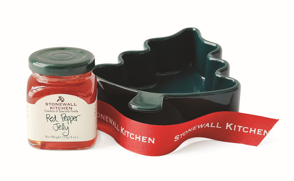 Stonewall Kitchen Red Pepper Jelly Tree Ramekin Gift Set