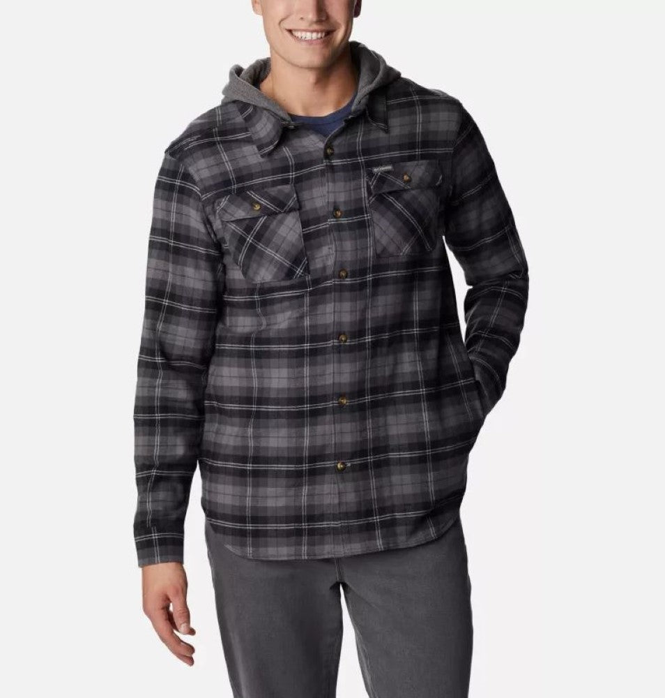 Columbia Mens Flare Gun Stretch Flannel Hoodie