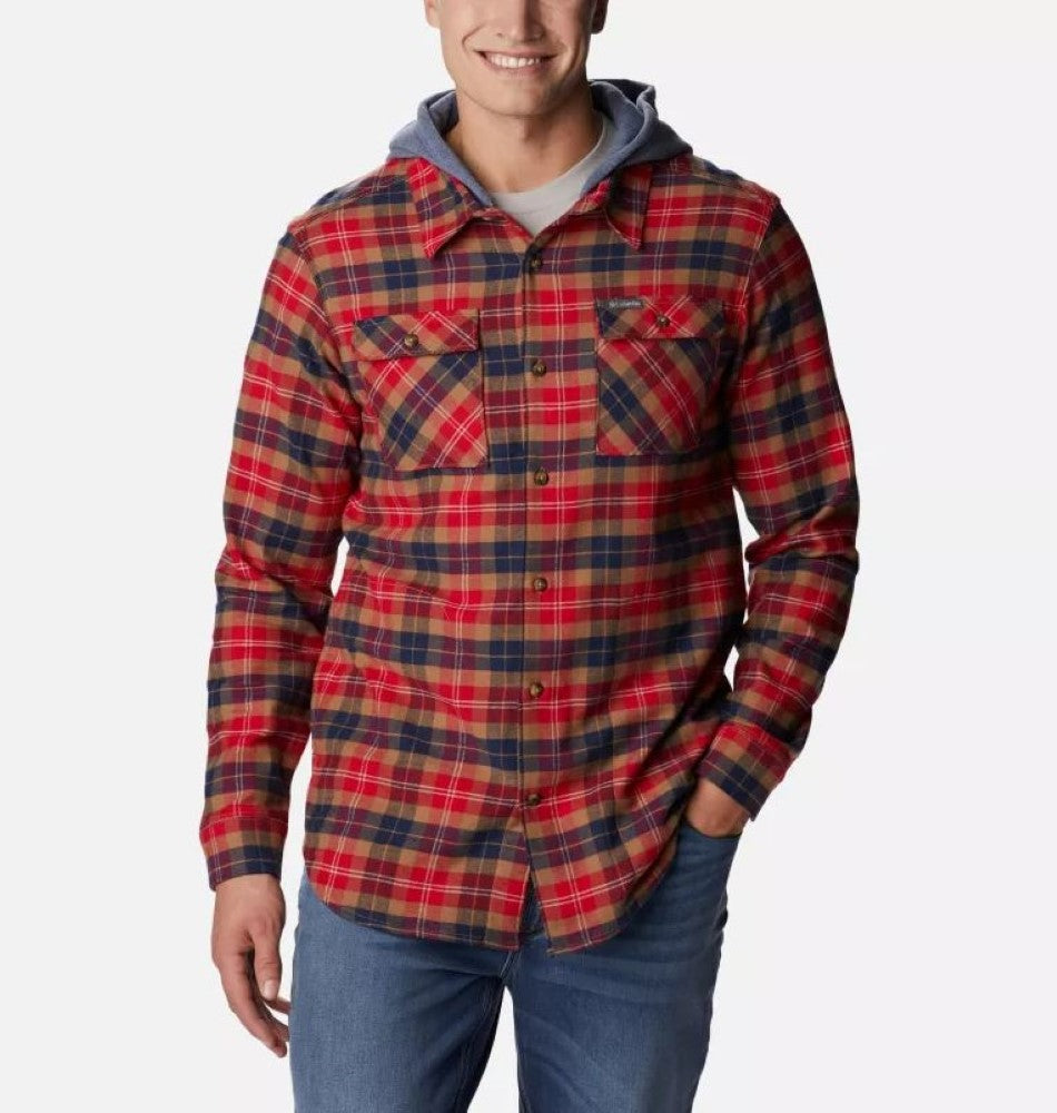 Columbia Mens Flare Gun Stretch Flannel Hoodie