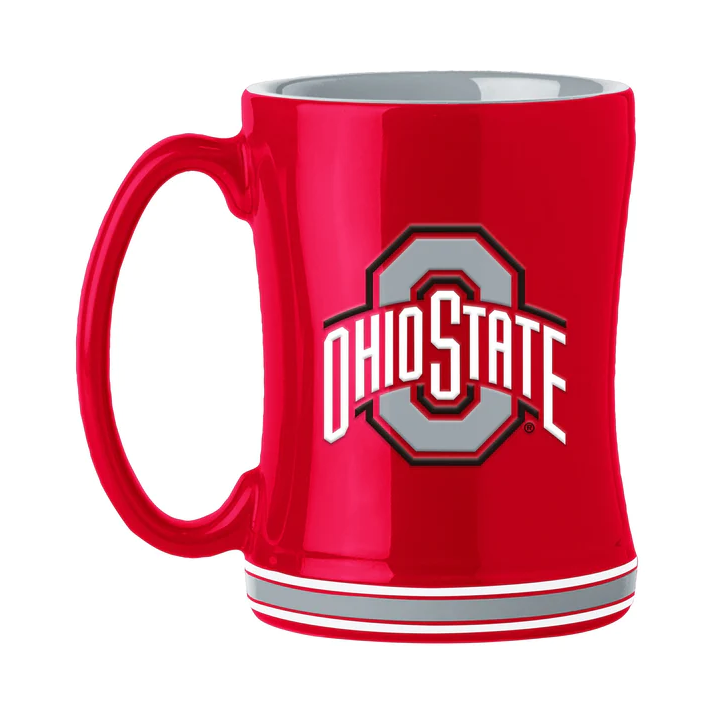 Logo Brands Ohio State Buckeyes Relief Mug - 14 oz.