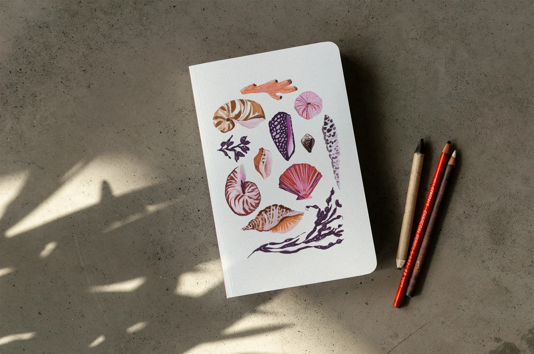 Denik Seashells Classic Layflat Journal Notebook