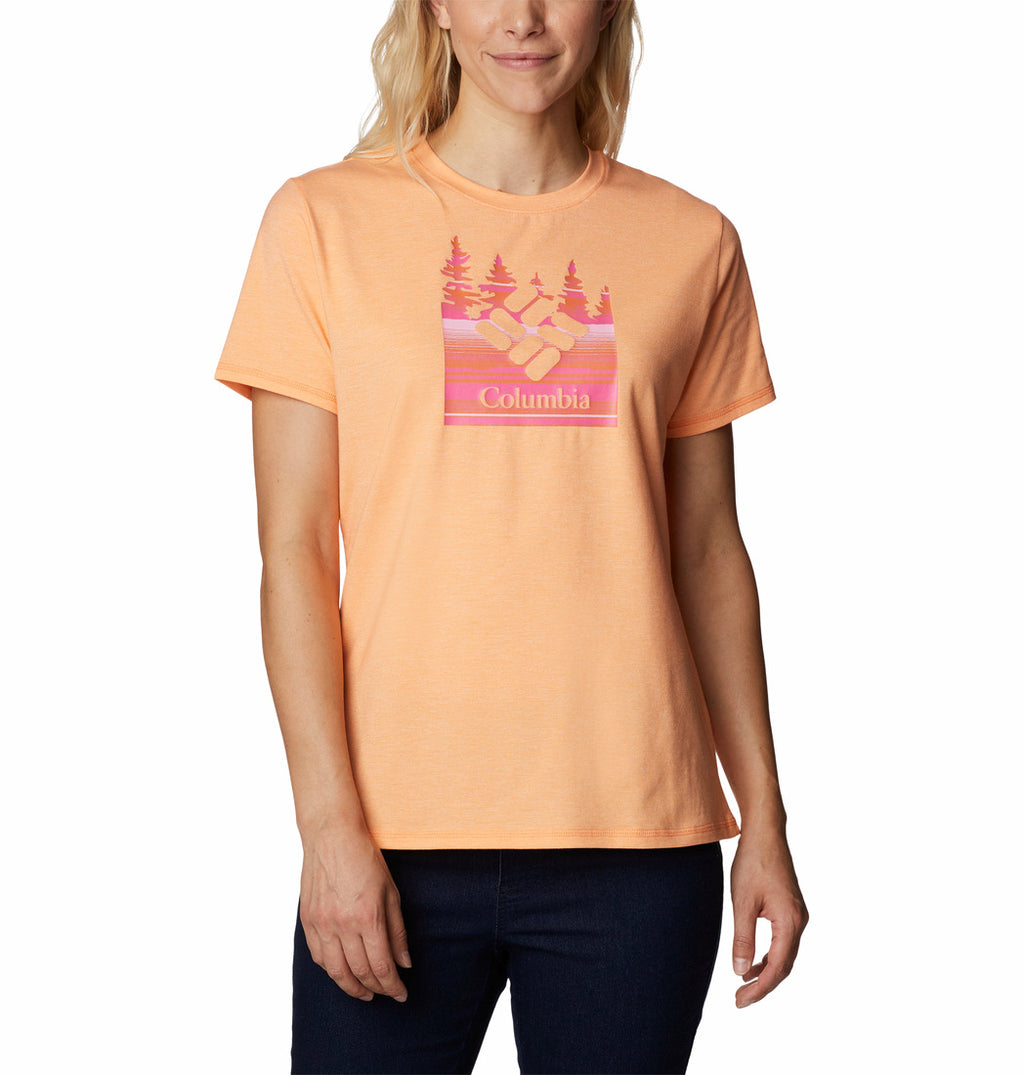 Tシャツ・カットソー SATUR Banana Tree Graphic Short Sleeve T-Shirt Peach Coral Columbia Womens Sun Trek Graphic Short Sleeve T-Shirt – ShopCGX