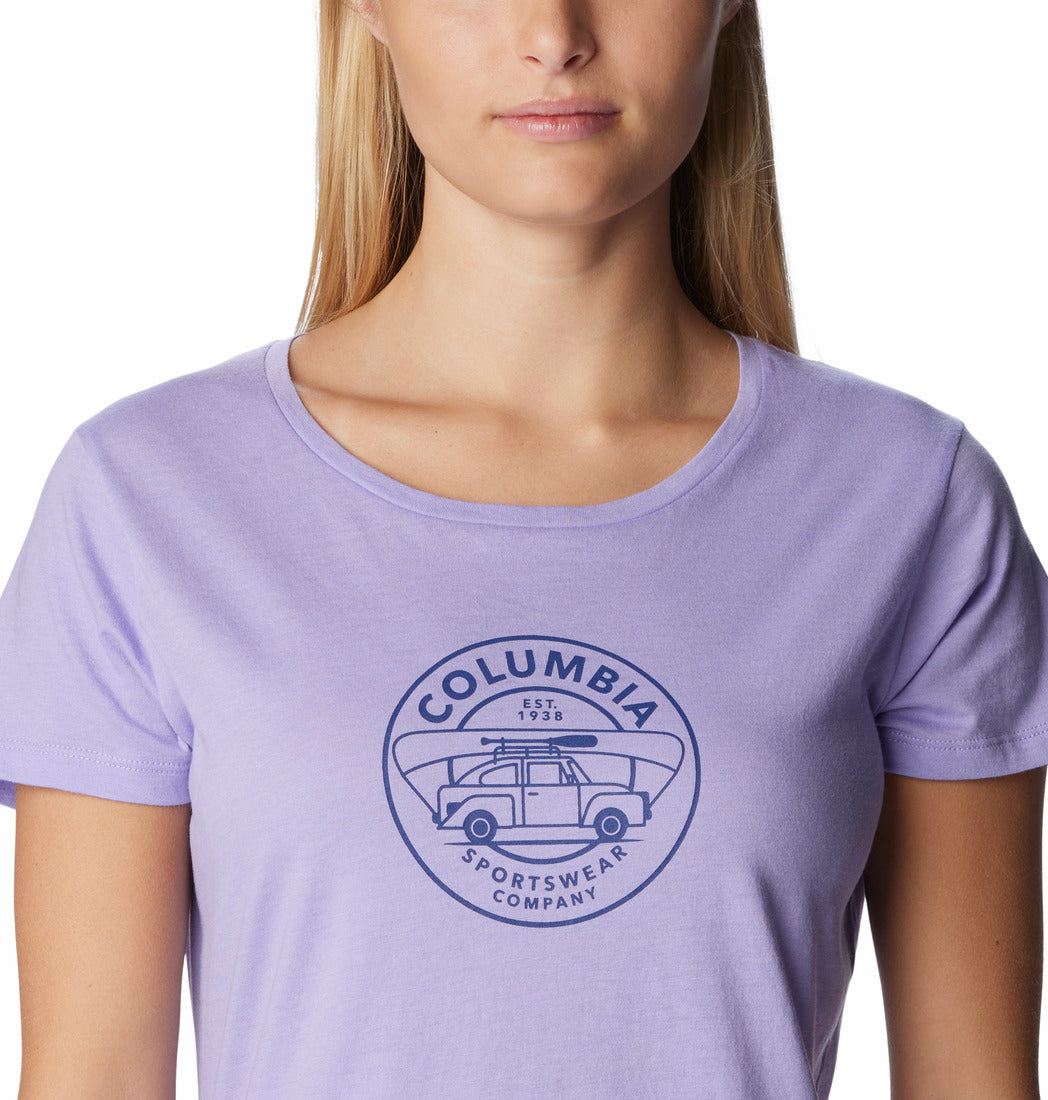 Columbia Womens Daisy Days Graphic Short Sleeve T-Shirt