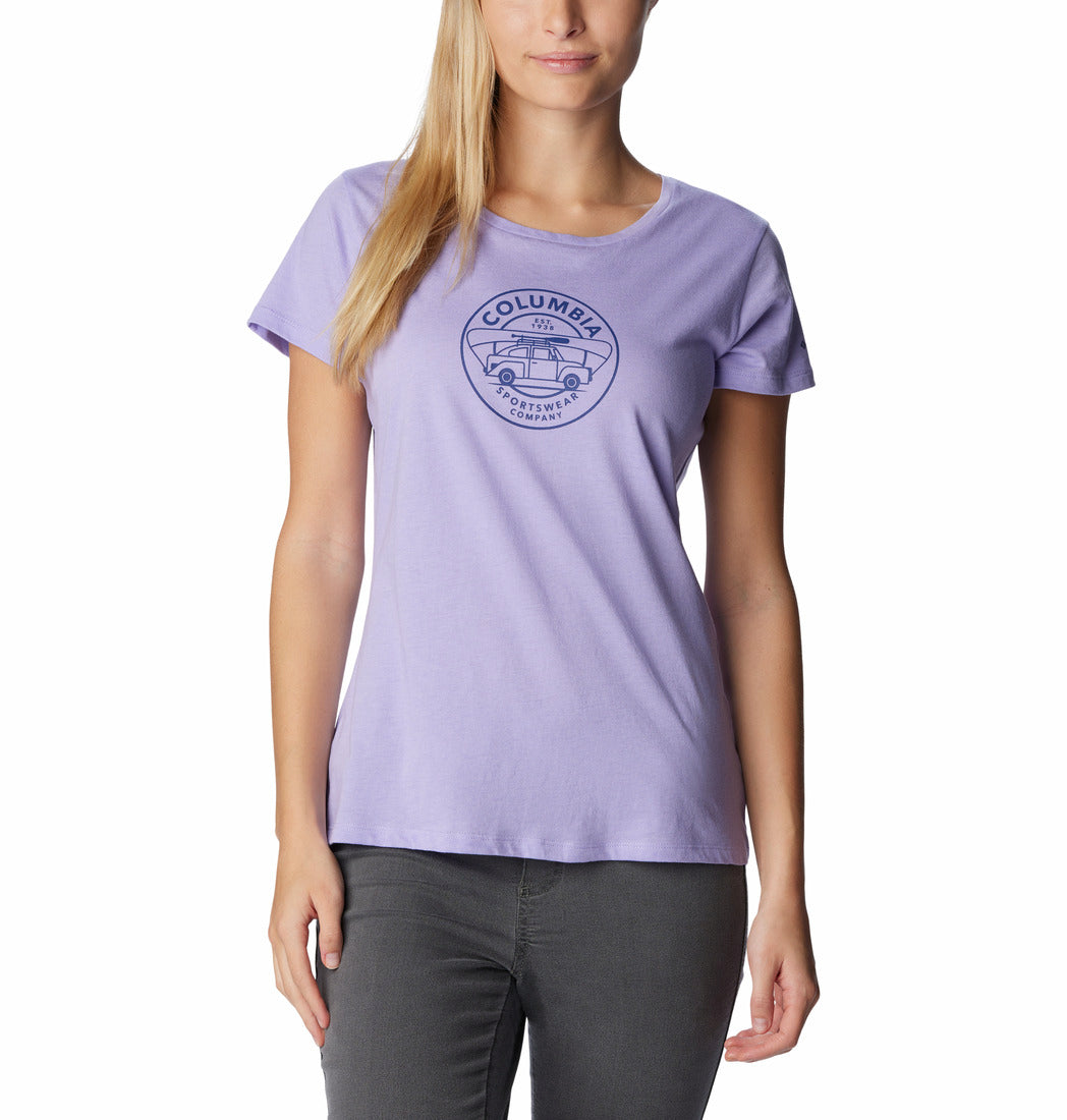 Columbia Womens Daisy Days Graphic Short Sleeve T-Shirt