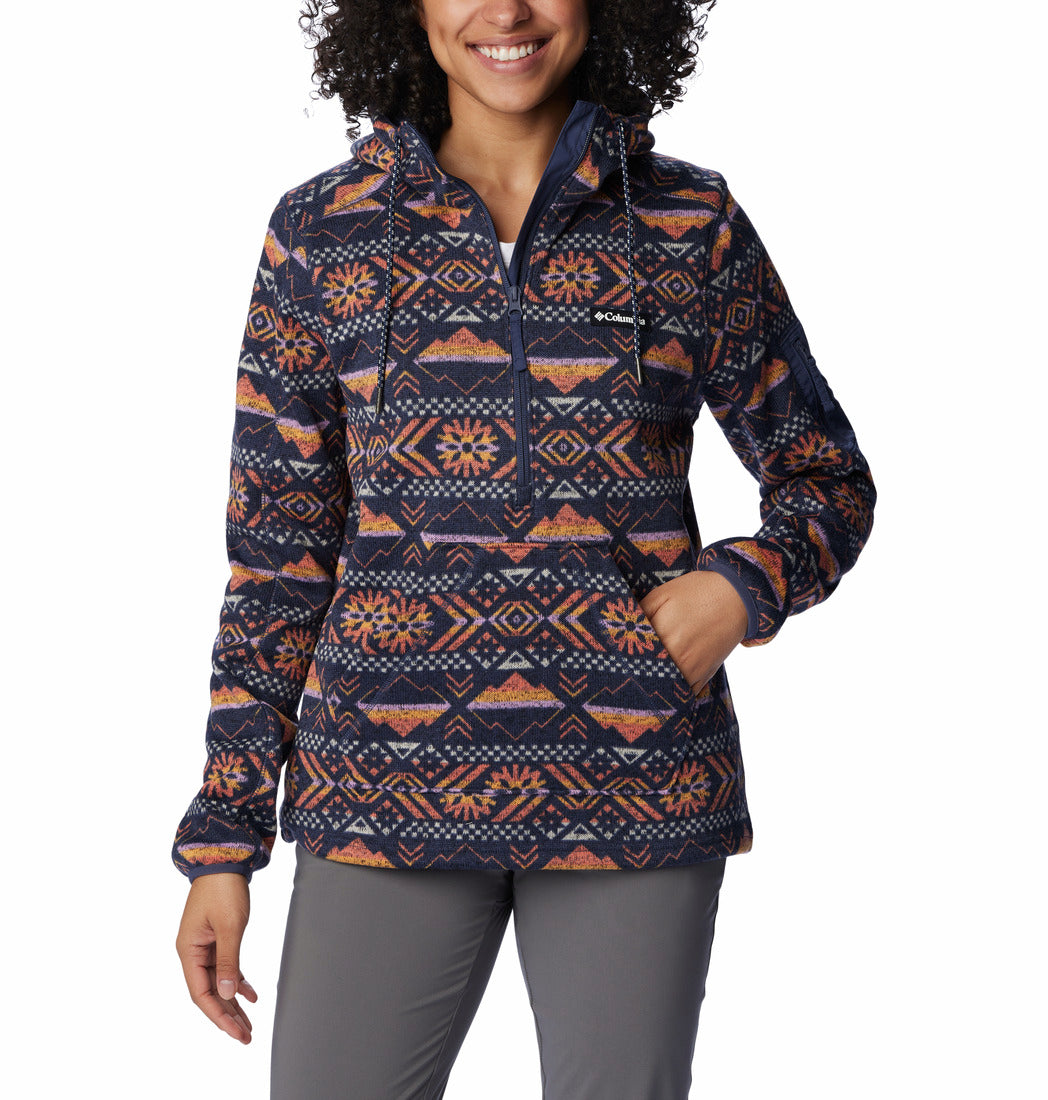 Columbia Womens Sweater Weather Fleece Hooded Pullover