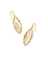 Kendra Scott Genevieve Drop Earrings - Ivory Mother-of-Pearl, 14K Gold Plated