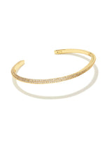 Kendra Scott Ella Cuff Bracelet - White, 14K Gold Plated