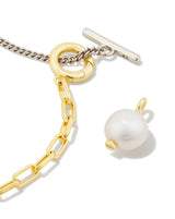 Kendra Scott Leighton Convertible Pearl Chain Necklace - White, Mixed Metal