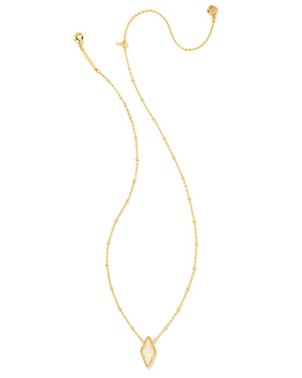 Kendra Scott Kinsley Necklace - Ivory Mother-of-Pearl, 14K Gold Plated