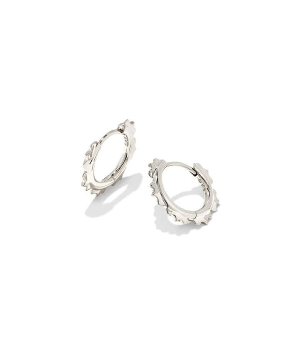 Kendra Scott Genevieve Huggie Earrings - Rhodium Plated