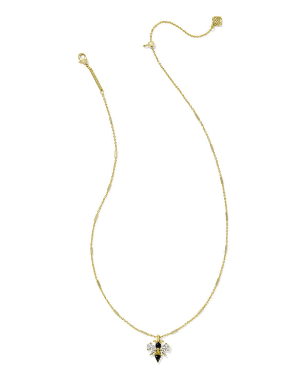 Kendra Scott Bee Short Pendant Necklace - Gold Plated