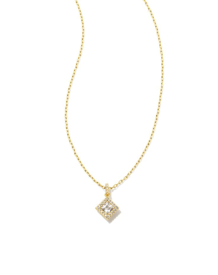 Kendra Scott Gracie Necklace - White, 14K Gold Plated