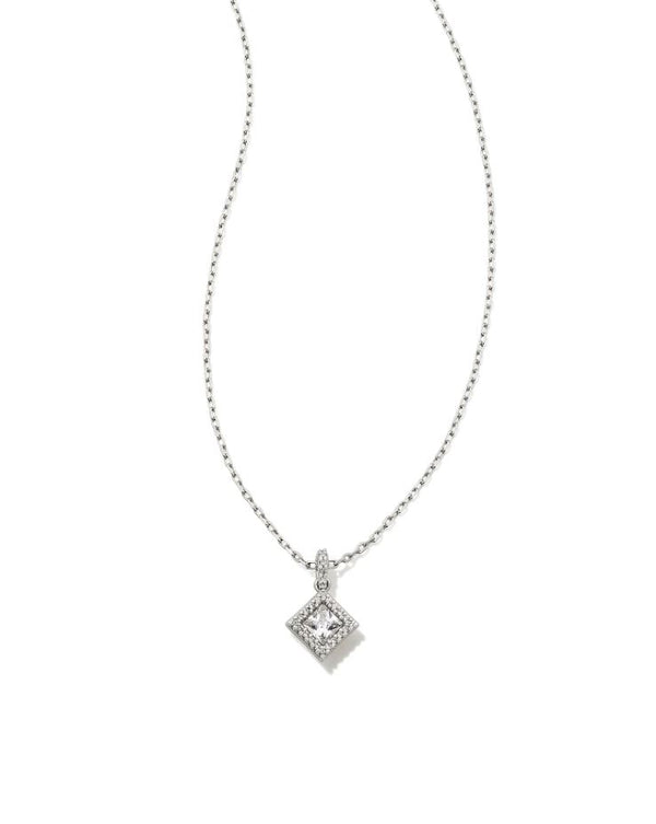 Kendra Scott Gracie Necklace - White, Rhodium Plated