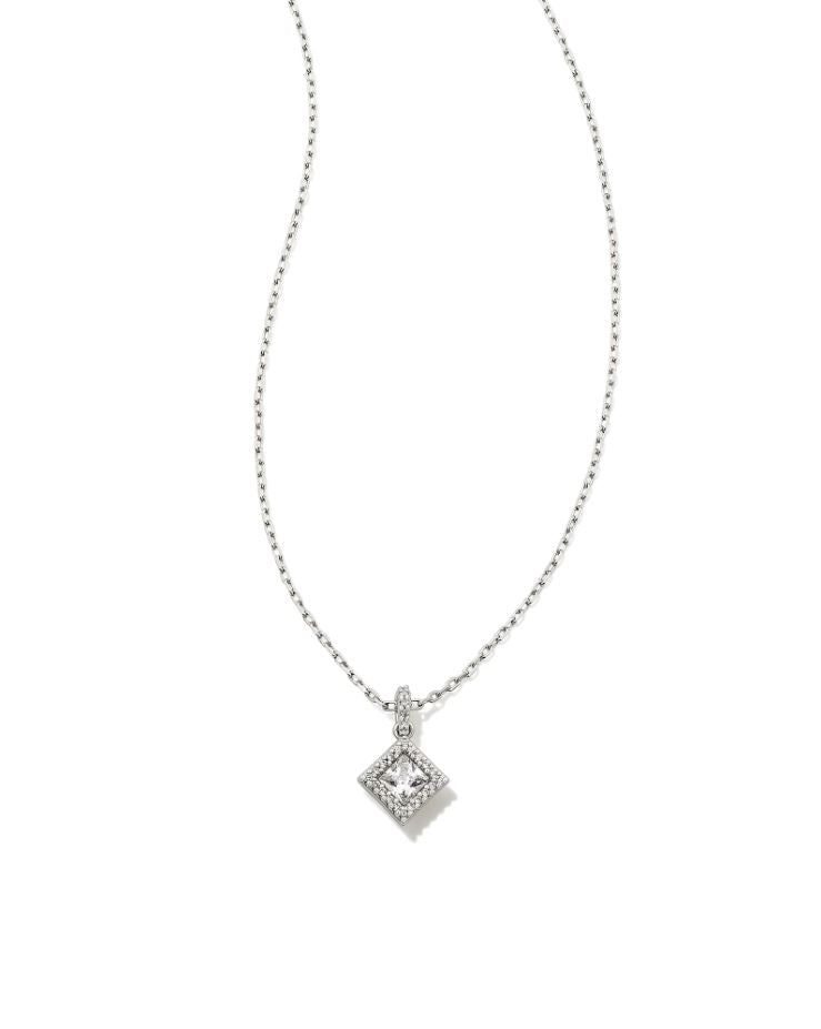 Kendra Scott Gracie Necklace - White, Rhodium Plated