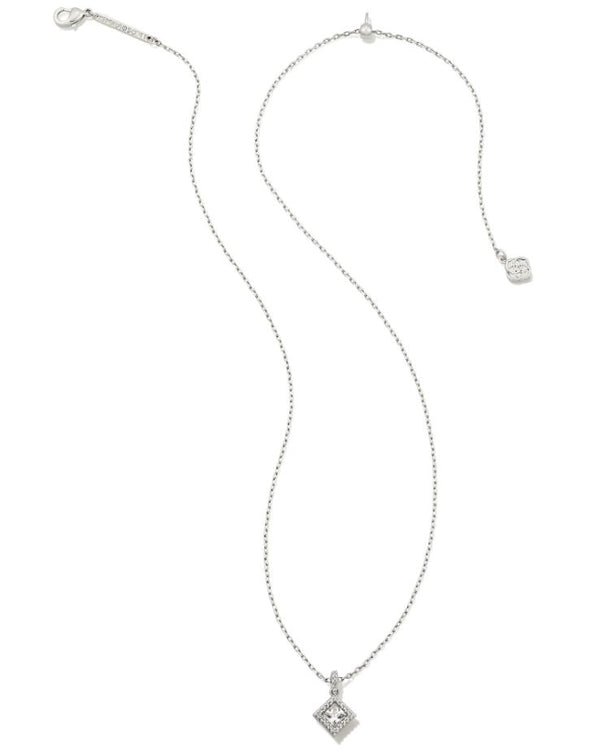 Kendra Scott Gracie Necklace - White, Rhodium Plated