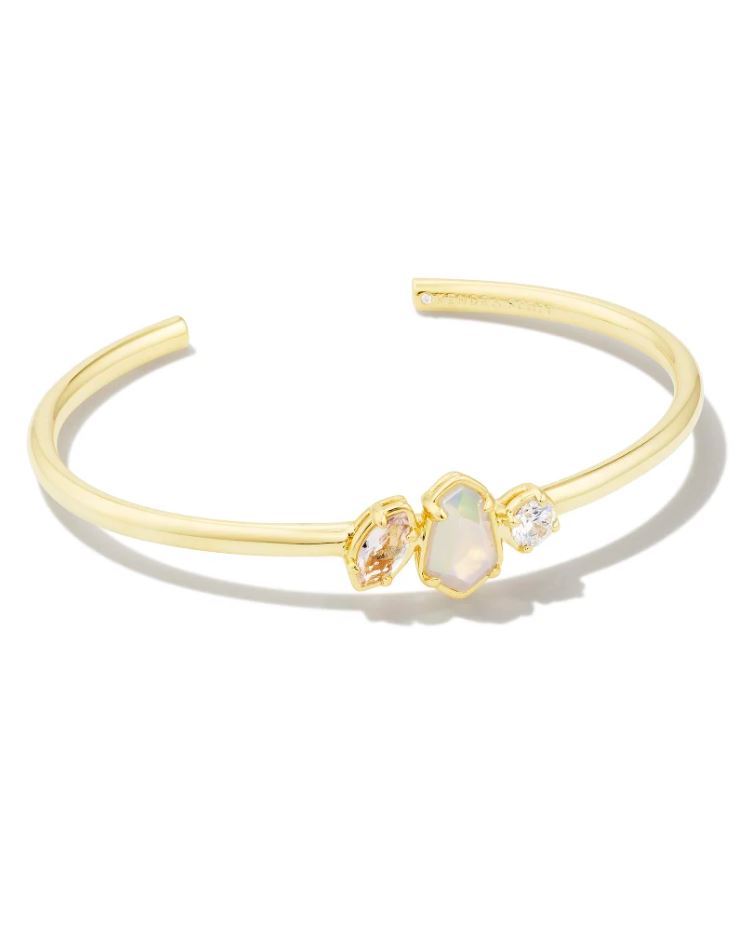 Kendra Scott Alexandria Cuff Bracelet - Neutral Mix, 14K Gold Plated