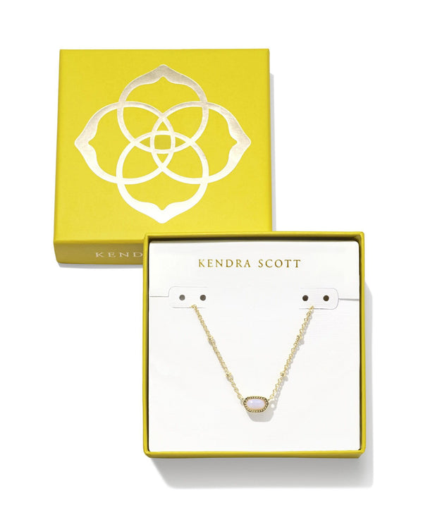 Kendra Scott Boxed Mini Elisa Pink Opalite Pendant Necklace